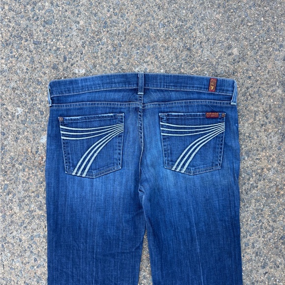 7 For All Mankind Dojo Jeans Dark Wash - Picture 7 of 10